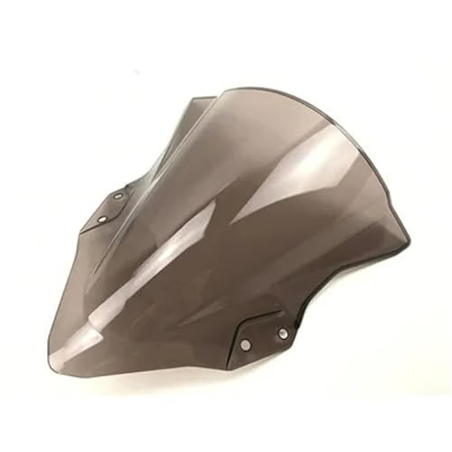 Pare-brise de moto double bulle déflecteur de carénage pour Kawasaki Ninja 400 250 coloris smoke