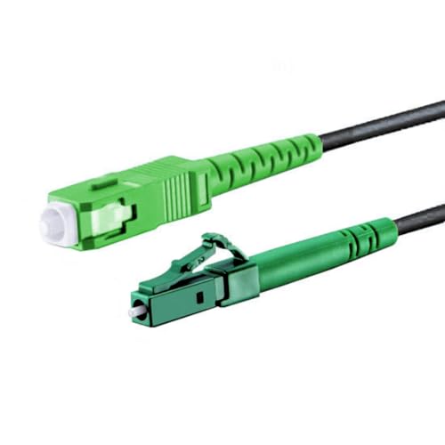Câble à fibre optique OS2 noir SC/APC vers LC/APC mâle 50m Simplex G.657.A2