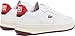 Lacoste Men's L001 Set Sneaker, Off White/Red, 10.5