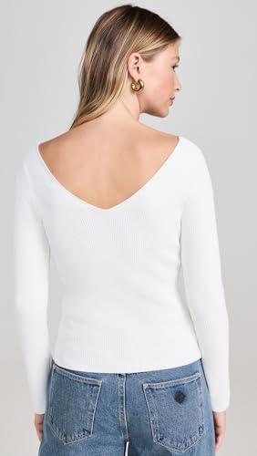 Enza Costa Women's Viscose Sweater V Cardigan3