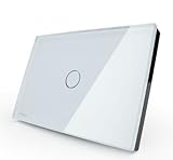 US/AU Standard, Smart home, White Crystal Glass Panel, AC110~250V, LED indicator, Light Touch Screen Switch VL-C301-81