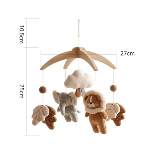 Móvil de cuna que calma a tu bebé con figuras de elefante 2