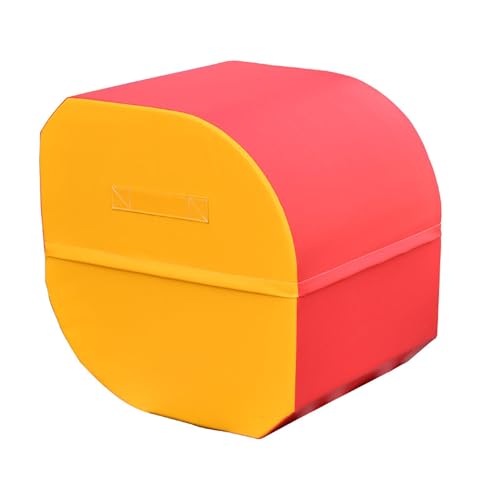 NILoykg& Gymnastics Skill Shape Tumbling Mat/Backflip Equipment, Somersault Back Handspring Trainer for Home Gym Exercise Gymnastics Fitness,78x78x61cm