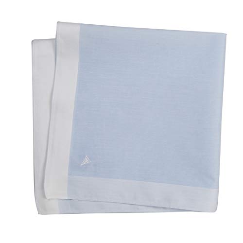 Image of Van Heusen Men's Casual Style Cotton Pastle Handkerchief With Brand Logo (Pack Of 6), Assorted, 45 cm X 45 cm