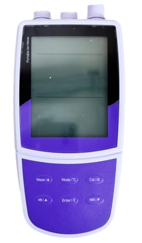 YFYIQI Professional Ammonia Ion Meter with Standard Calibration Fluid Range 0.01-17000ppm -1999.9-1999.9mV 0-105°C/32-221°F Accuracy ±1% F.S. ±0.2mV ±0.5°C/ ±0.9°F