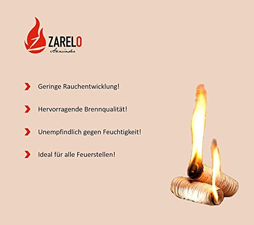Zarelo Original Grill- und Kaminanzünder für alle Feuerstellen und Grills im Koffer 360 Stück
