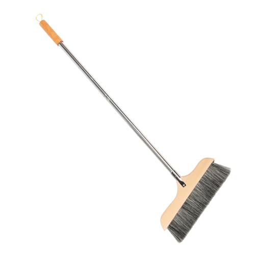 BESTYASH Wooden Broom with Soft Bristle Durable Hardwood Floor Sweeper for Home Cleaning Ergonomic Design Static Easy Assembly for Bedroom Kitchen and Bathroom