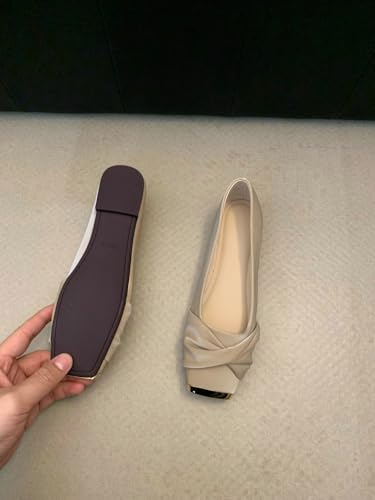 Women's Flats Casual Bowknot Square Toe Flat Shoes Ballet Flats Shoes Slip On Comfortable Dressy Mary Jane Shoe 20253