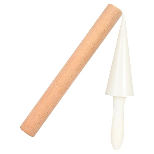 UPKOCH Egg Roll Cone Mold Set 2Pcs for Kitchen and Dining Use 9.84 Inch by UPKOCH - Used condition - US$8.64