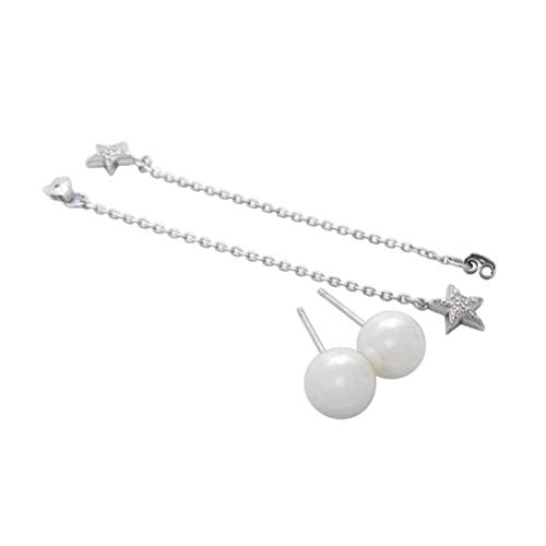 Boucles d'oreilles star pearl pour habiller un double perçage de lobe