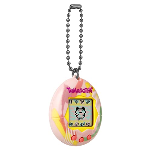Image of TAMAGOTCHI Original Art Style Digital Pet - Electronic Game - Pink - Pet Care Theme - Tamagotchi Proprietary Hardware