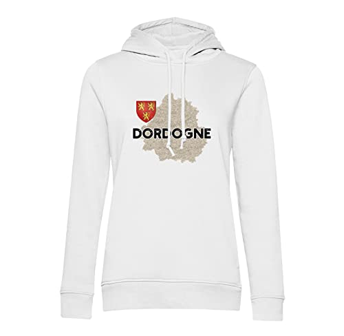 Sweat à capuche Dordogne 24 avec carte ancienne rare de Périgueux