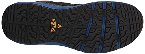 KEEN Utility Men's Vista Energy Low Height Sneakers Composite Toe Industrial Work Shoes, Nautical Blue/Black, 10.54