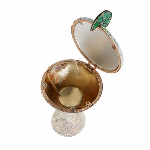 Image of Women Goblet Rhinestone Evening Bag Cocktail Cup Diamond Clutch Funny Crystal Prom Handbag Wedding Purse for Party