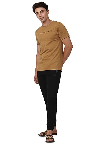 Image of Peter England Men Cotton Blend Regular Fit T-Shirts