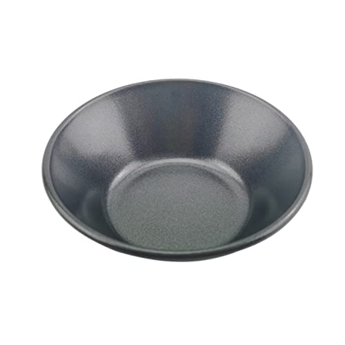 ULTECHNOVO 5pcs Nonstick Egg Tart Molds Thickened Round Tartlets Pans for Baking Muffins Cupcakes More Reusable Kitchen Bakeware Black