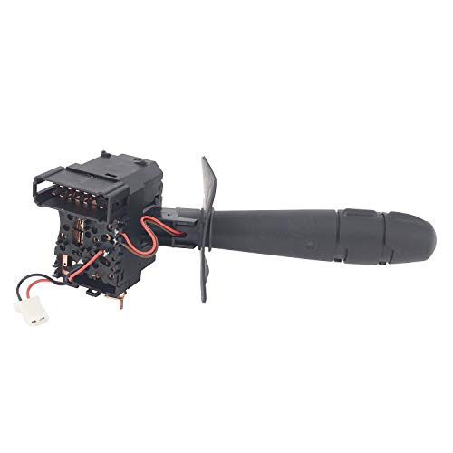 Image of UNO Minda LSW-12061 Lever Combination Switch - Left Only without Horn Black Coupler - 13 Pins for Renault Duster (2012-15) / Verito /E-Verito /Verito Vibe (2011-16) / Logan (2004-11)