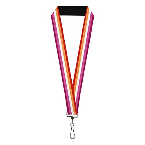 Lanyard Flag Lesbian Five Stripe Oranges White Pinks