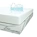 RongXi Coprimaterasso Impermeabile Matrimoniale Tranquillo Proteggi Traspirante Sottile Tessuto Pongee Anallergico Antiacaro Fodera per Letto Materassi 160 x 200/190 cm