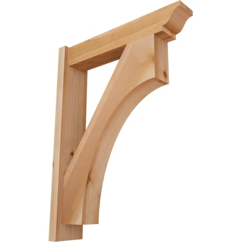 5 1/2"W x 24"D x 32"H Westlake Smooth Traditional Outlooker, Western Red Cedar