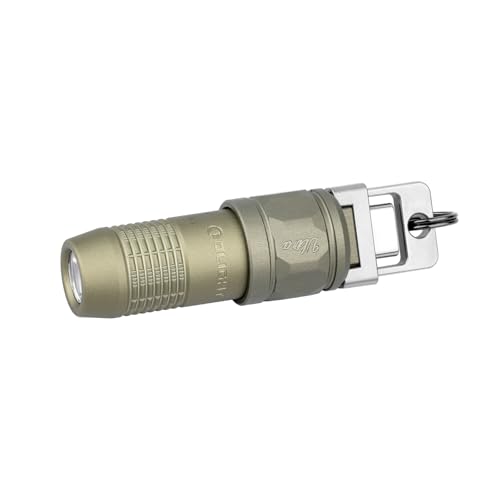 OLIGHT iUltra Linterna de llavero 80 lúmenes EDC Minilinterna USB-C Recargable con Base MagnéticaIntegrada, Linterna LED Compacta de Alto Rendimiento Para Uso Diario (Verde Oliva)