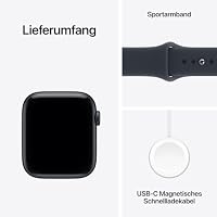 Apple Watch SE 3 GPS, 44 mm Aluminiumgehäuse Mitternacht – Ansicht 7