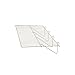 Econoco - Grid Panel Display Shelf - Clothing Display Rack Grid, Heavy Duty Shelves, 12"D x 23-1/2"W Straight Shelf for Grid Panel, White Finish, Wire, (Box of 6)