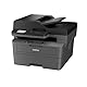 Brother MFC-L2860DW 4-in-1-Multifunktions-Laserdrucker, 34 ppm, Duplexdruck, 6,8 cm Touchscreen-Farbdisplay, Fast Ethernet, WLAN mit 5 GHz und USB 2.0