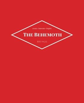 Paperback The Behemoth: Crimson Red - 800 Pages, Ruled Journal, Notebook, Diary with Complete DIY Table of Contents (7.5 x 9.25 inches) (Creative Writing) Book