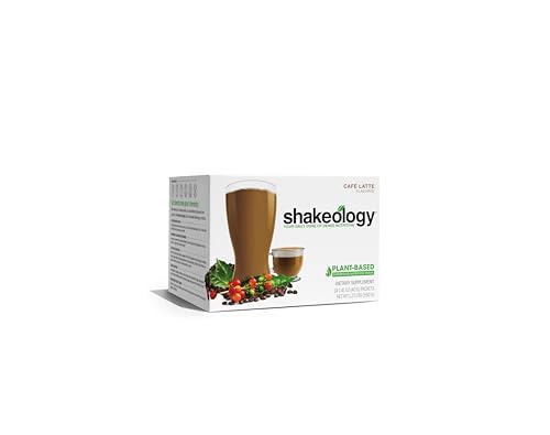 BODi Shakeology Plant Based Protein Powder Blend – Gluten-Free Shake with Vitamins and Minerals – Helps Support Weight Loss, Lean Muscle, Gut Health - Cafe Latte, 14 Servings