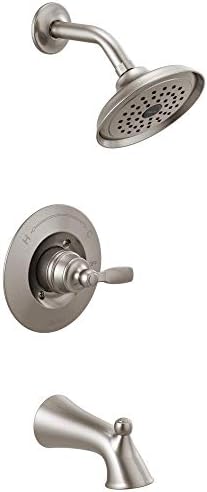 Delta Faucet Woodhurst 14 Series Single-Handle Brushed Nickel Tub...