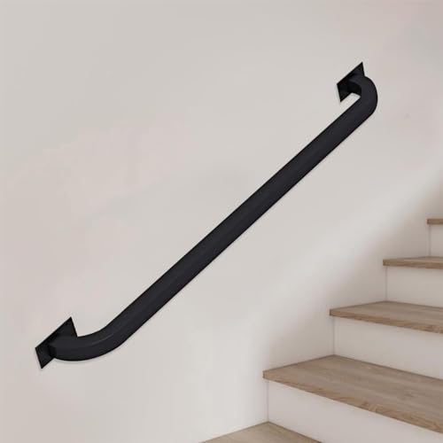 Kit complet rampe d'escalier de 8,2 pi en fer pour sécuriser l'accès aux étages
