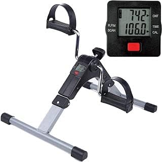 Mini Pedal Exerciser Cycle for Home Gym Workout | Adjustable Resistance and Digital Display-Suitable for Exercise of Legs & Arms | Cardio and Physiotherapy Exercise Equipment with Fixing Strap-image-34