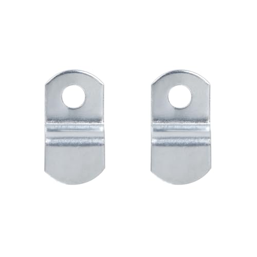 Image of T Tulead Canvas Offset Clips for Picture Framing Canvas Clips Mirror Clips Single Hole, 3 /8 inch, 20PCS