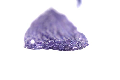Naturalne gładkie owalne koraliki tanzanitowe AAA, gładkie koraliki tanzanitowe, owalne koraliki tanzanitowe, niebieskie koraliki tanzanitowe, rozmiar 5 x 7 mm, sznurek 40 cm, Kamień