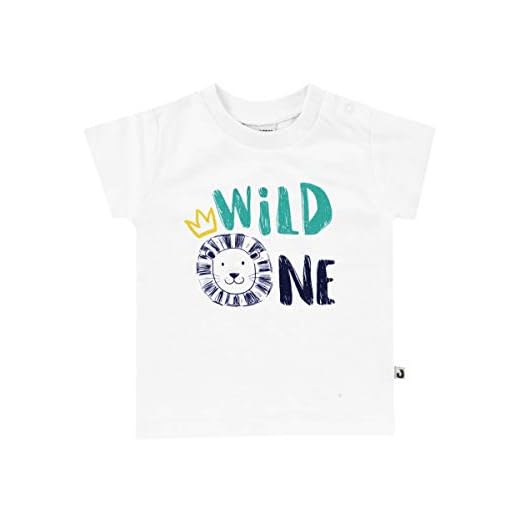 Jacky T-shirt för pojkar, storlek: 86, ålder: 13–18 månader, Lion The King, Ringel blå, 1219320, Vit (vit 1000), 62 cm