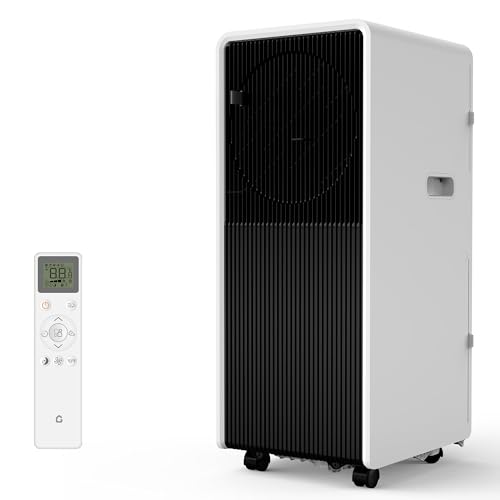 14,000 BTU Portable Air Conditioner, 3-in-1 Quiet AC Unit with Remote, Cools Up to 750 Sq.Ft, Fan, Dehumidifier, 24h Timer, Sleep Mode, Easy Install for Bedroom, Home, Office