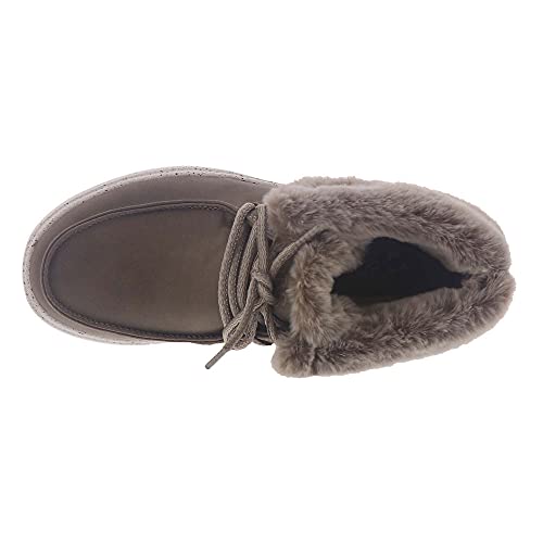 Skechers Women's Bobs Skipper - Hang Glider Sneaker, Taupe, 6