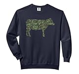Military Cattle Camo Print US Cow Bull Farm Veteran Men...