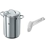 Zwilling ツヴィリング 「ツインスペシャルズ パスタ&ベジタブルクッカー 」 ステンレス パスタ鍋 IH対応 40990-005 パスタトング付き