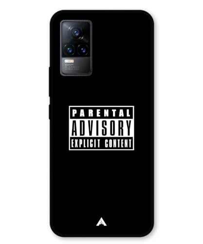 Image of Premium Explicit Case for Vivo v21 Soft-Touch Metal TPU Back Cover, Shockproof, Designer, Aesthetic Mobile Phone Case (Glossy Finish)
