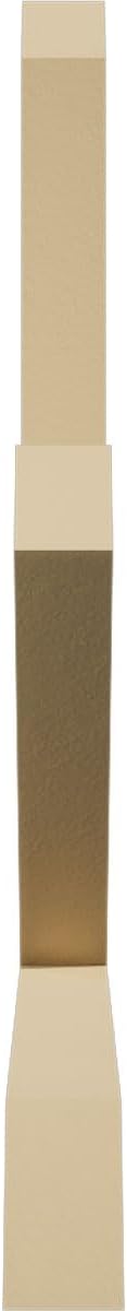 96"W x 52"H x 4"D x 6"F, 13/12 Pitch, Kennewick Signature Urethane Gable Bracket, Primed Tan