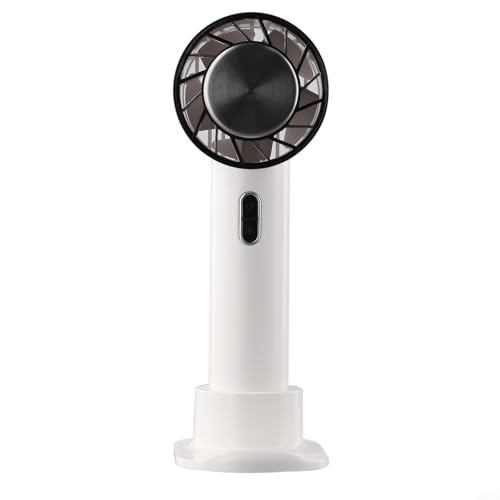 HpLive Ventilateur manuel avec batterie USB-C 2200 mAh Ventilateur portable 3 vitesses Refroidissement semi-conducteur (blanc)
