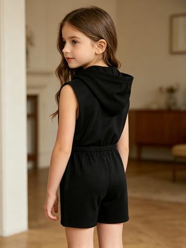 Combinaison d'été légère noire élastique pour adolescents 16 ans