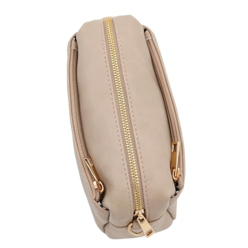 Image of FashionPuzzle Triple Zip Small Crossbody Bag