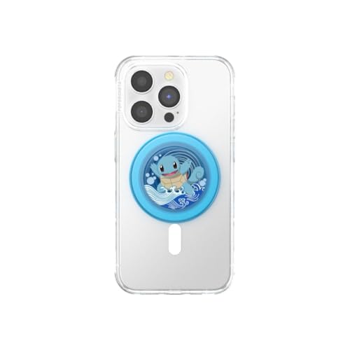 Image of PopSockets Phone Grip for MagSafe, Magnetic Holder, Phone Stand, Pokemon - Squirtle Water