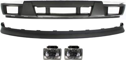 Garage-Pro Auto Body Repair Set of 4 Compatible with 2004-2012 Chevrolet Colorado GMC Canyon with Bumper Cover, Lower Extension and Fog Lights