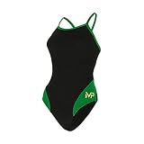 Michael Phelps Splice Mid Back Swimsuit Black/Green