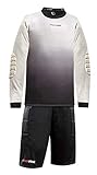 fc köln torwart set kinder hohe Atmungsaktivität FossFour Torwart-Trikot-Set Smoke, Größe:XL/XXL, Farbe:schwarz/Silber