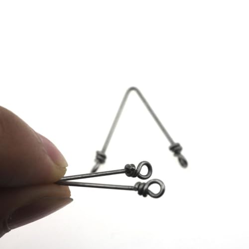Separadores rápidos de anzuelo en V de acero inoxidable 120 pcs miniatura 4